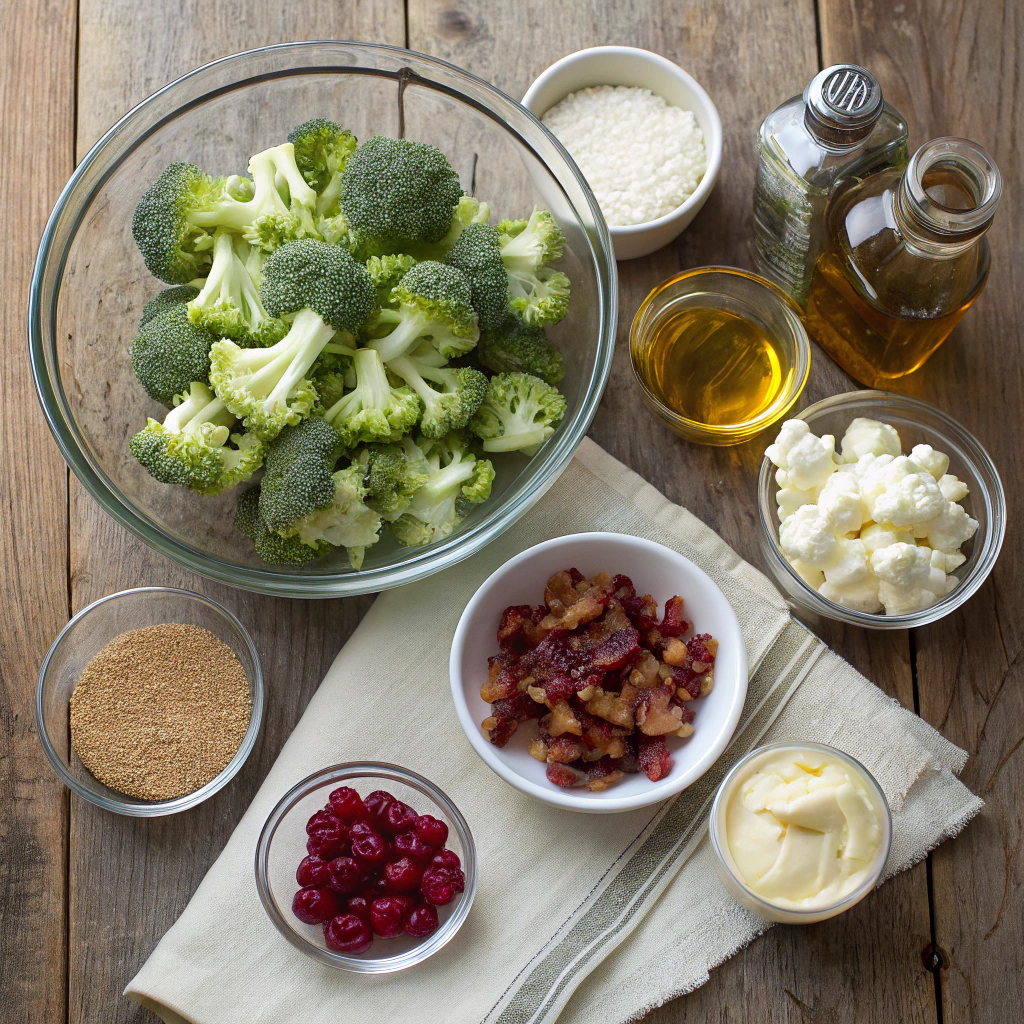 Broccoli cauliflower salad​