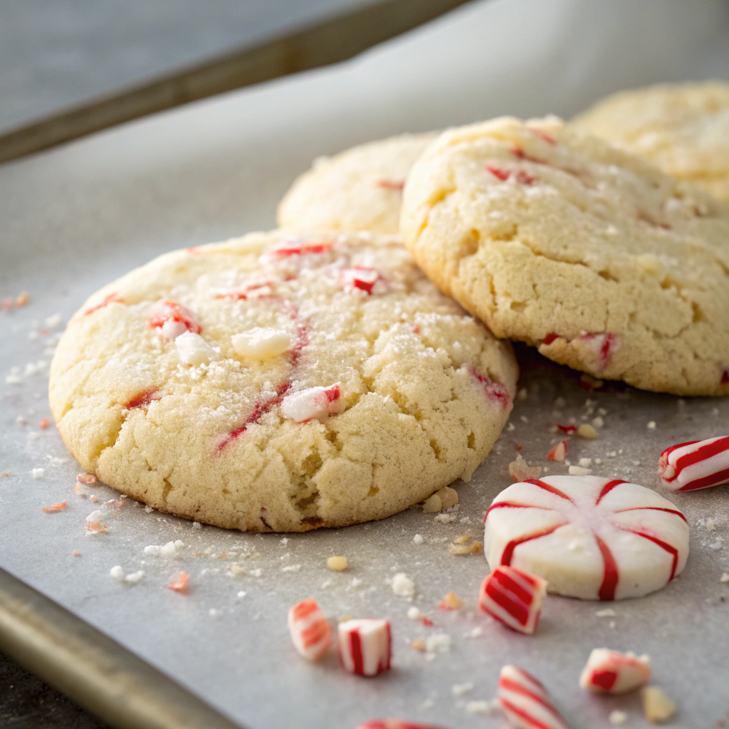 peppermint cookies comparison showing proper texture versus common spreading and cracking mistakes