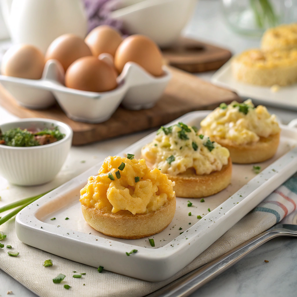 scrambled eggs with cheese variations showcasing regional styles from Southwest to Mediterranean